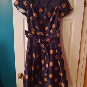 Eshatki Navy/Gold Dress 18W